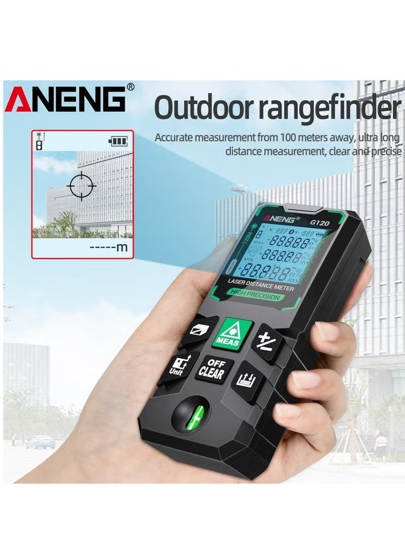 ANENG 120M Smart High-Precision Laser meter 30 Set of Data Storage Autonomous Calibration Laser Rangefinder - Image 5